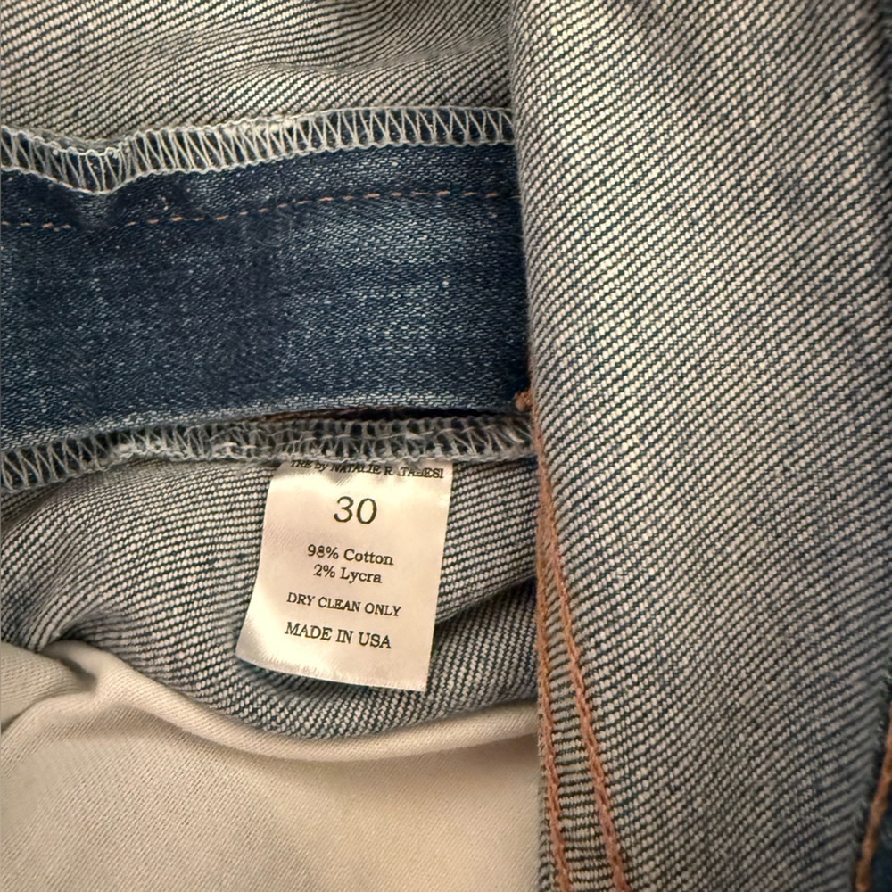 Tre By Natalie Ratabesi The Cher Wide-leg Jeans Flare Indigo Size 30 Streetwear - Picture 15 of 15